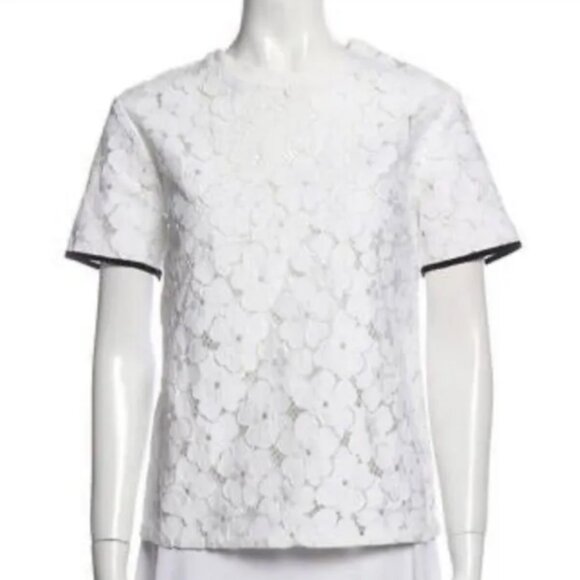 Sandro white lace blouse size XS - Picture 1 of 9